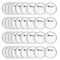 36 Pack Blank Button Pins for All Occasions, Clear Make Your Own Buttons for DIY Crafts (2.25 In)